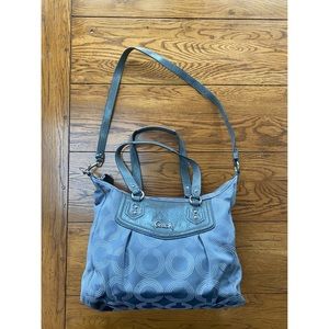 GRAY COACH PURSE
